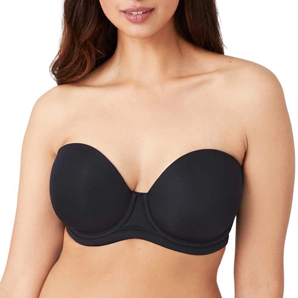 Wacoal Red Carpet Strapless Black Underwire Bra Size 32DD NWT